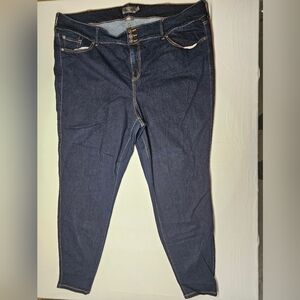 Torrid Women's Plus‎ Size Dark Wash Denim Skinny Jeans Classic Fit